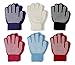 Gilbins Magic-Stretch Gripper Glove, Kids Size, Colorful Set, 6 Pair