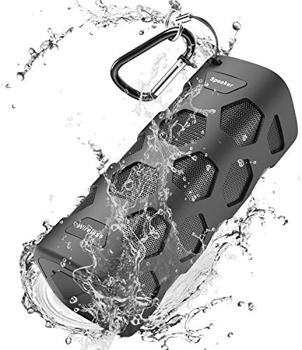 Bluetooth Speakers Portable Speaker Wireless Outdoor, Unbreakable, Waterproof, Dustproof, Shockproof, 20W Dual Speakerphone Super Bass, 5200mAh Power Bank, NFC Support, 24 Hours Play for Party & Pool