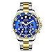 Men's Automatic Self Wind Mechanical Wrist Watches Stainless Steel Date and Day Skeleton Watch