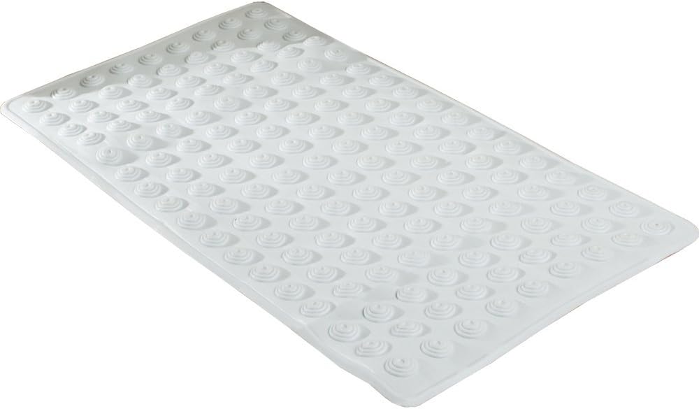 Maytex Ultimate Heavy Duty Oversized Bath Tub / Shower Mat with Skid Resistant Suction Cups, 30" x 16", White
