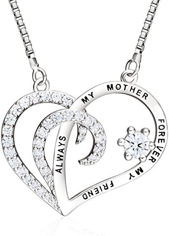 "Always My Mother Forever My Friend" Infinity Pendant Necklace, Gift for Girls &amp; Women, 18"