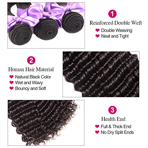 Brazilian-Hair-Bundles-Deep-Wave-Bundles-With-Closure-Free-Part-18-20-2216-Closure-Weave-Human-Hair-3-Bundles-With-Lace-Closure-8A-100-Unprocessed-Virgin-Human-Hair-Natural-Black-Color-Laritaiya