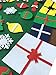 NIGHT-GRING 95x68cm 3 Felt Wall Hanging Christmas Tree Set with Ornaments