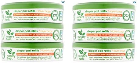 Nursery Ultimate in Odor Protection Fresh Refill for Diaper Genie, 6-Pack