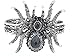 Alilang Silvery Metal Spider Bangle Bracelet Halloween