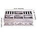 Rustic Wooden Desk Organizer for Home or Office - Makeup Organizer and Storage for Bathroom – Vanity Organizer with 3 Drawers and 6 Compartments – Rustic White Workspace Organizer
