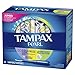 Tampax Pearl Plastic Tampons, Mutlipack, Light/Regular/Super Absorbency, Unscented, 50 Count (Packaging May Vary)