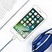 Lightning Cable, 3Pack 3FT 6FT 10FT Nylon Braided Charging Cable Cord Lightning to USB Cable Charger Compatible with iPhone 7/ 7 Plus/6/6s/6 plus/6s plus/ 5s/5c, iPad, iPod and More (White Blue)