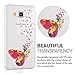kwmobile Crystal TPU Silicone Case for > Samsung Galaxy A5 (version 2015) < in multicolor dark pink transparent Design butterflies bevy