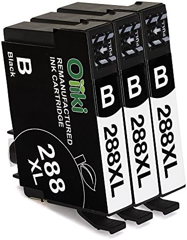 Oriki 288XL Remanufactured Cartridge Replacement for Epson 288 XL, High Yield 3 Black, Compatible for Epson Expression Home XP-330 XP-430 XP-440 XP-340 XP-434 XP-446 Printer
