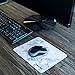 Insten Marble Mouse Pad, Premium Super Smooth Stylish Marble Computer Mouse Pad with Waterproof Coating, Non Slip Base, White Marble (8.6