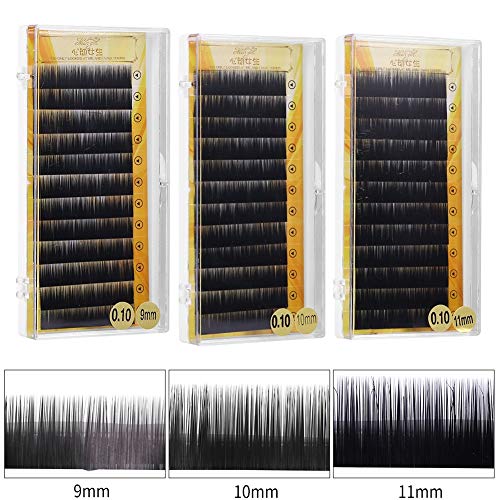 Yesbaby Natural False Eyebrow Extension Fake Eyebrow Enhancer Individual Artificial Eyebrows (Size : 9MM)