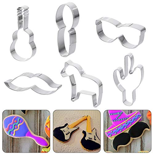 Cinco De Mayo Cookie Cutter Set Stainless Steel DIY Cake Biscuit Moulds