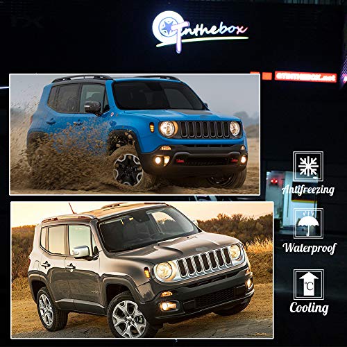 GTINTHEBOX Smoked Lens Amber LED Lights By GTinthebox Side Marker Turn Signal Lamps Update Kit For Jeep Renegade 2014 2015 2016 2017 2018 2019,2 Pcs