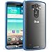 LG G3 Case, SUPCASE Unicorn Beetle Series Premium Hybrid Protective Bumper Case for LG G3, Frost Clear/Blue