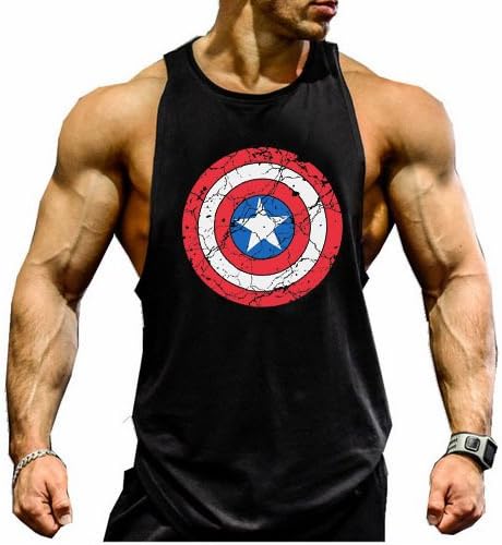 TECOFFER NEW GYM MEN MUSCLE SLEEVELESS SHIRT TANK TOPS BODYBUILDING SPORT FITNESS VEST