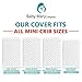 BabyMaryCo Pack N Play Waterproof Crib Mattress Pad Cover FITS ALL Mini&Foldable Mattresses Portable Cribs Dryer Safe & Hypoallergenic Soft Comfy Fitted Crib Protector-Bonus Changing Pad Liner&E-book