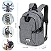 Dr.meter Business Laptop Backpack, Anti Theft Waterproof Travel Laptop Backpack with USB Charging Port & Headphone Interface for College Travel Backpack Designed for 17-inch Notebook, Grey