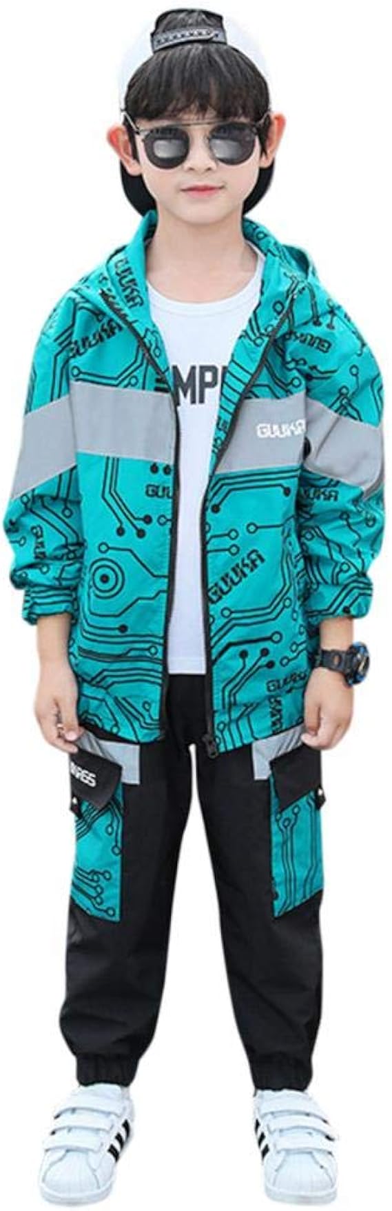 Amazon Co Jp ジャージ キッズ 男の子 子供服 セットアップ 秋冬 上下 セット 2点セット カジュアル アウター 防風 通気 かっこいい キッズ服 長袖 ボーイズ ジャケット スウェット スポーツウェア 普段着 通園 通学 春秋冬 服 ファッション小物
