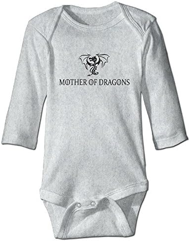 DELPT Mother Of Dragons Game Of Thrones Cute Boy &amp; Girl Infants Romper Jumpsuit 24 Months Ash