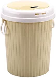 QHY Bote de Basura, Tapa de Bala Bote de Basura con Tapa Cubo de Papel