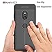 Cruzerlite Sony Xperia XZ3 Case, Cruzerlite Flexible Slim Case with Leather Texture Grip Pattern and Shock Absorption TPU Cover for Sony Xperia XZ3 (Black)