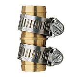 5 Pack - Orbit 5/8 Aluminum Water Hose Repair Kit with Hose Clamps