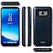 TORU CX PRO Galaxy S8 Plus Wallet Case Dark Blue with Hidden ID Slot Credit Card Holder Hard Cover & Mirror for Samsung Galaxy S8 Plus - Metal Slate