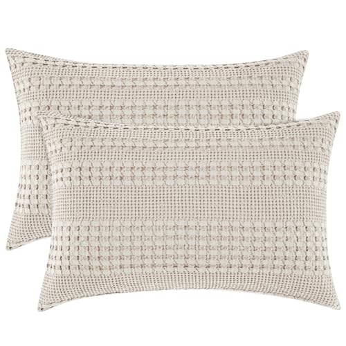 PHF Cotton Waffle Pillow Shams
