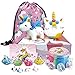 Unicorn Gift Set - Unicorn Squishy, Unicorn Slime, Unicorn Drawstring Backpack, Unicorn Card - Unicorn Gifts for Girls (Gift Box 2)