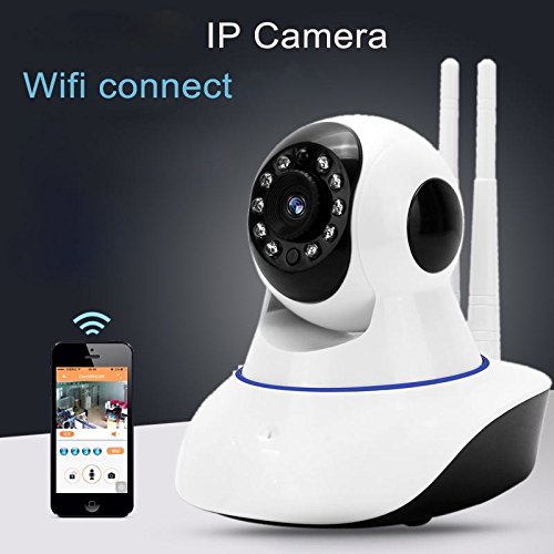 SANOXY Wireless Baby Monitor Camera 720P Security IP Home Camera with Two-Way Talking,Infrared Night Vision,Pan Tilt,P2P WPS Ir-Cut Nanny IP Camera Motion Detection (White)