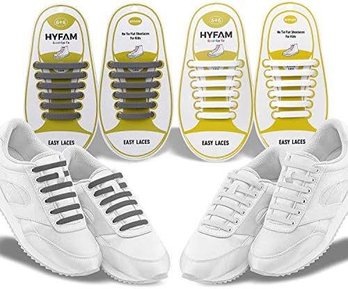 No Tie Shoelaces for Kids/Adults, Waterproof Elastic Silicone Tieless ShoeLaces for Sneakers Board Shoes Casual Shoes