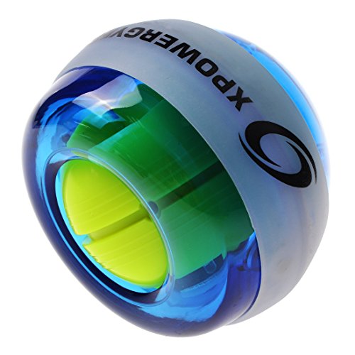 RESBO Wrist Trainer Gyro Ball Hand Spinner Gyroscopic Ball Arm Strengthener Forearms Exerciser PlasticType with LED Light