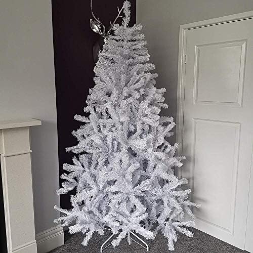Eleganteasygoing Flocked Christmas Tree 6Ft (180Cm) White Colorado Pine Christmas Tree with 874 Tips
