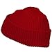 Solid Plain Watch Cap Beanie - Red
