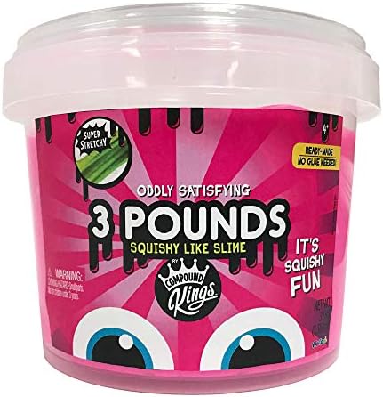 WeCool Toys Compound Kings 3lb Slime Bucket: Pink