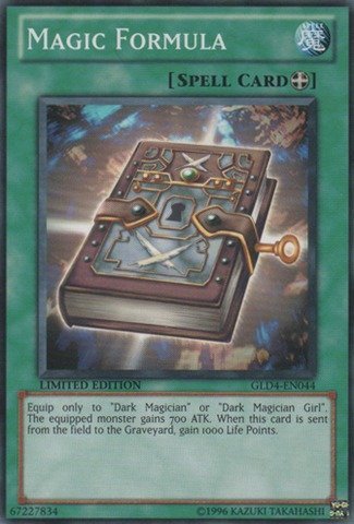 Yu-Gi-Oh! - Magic Formula (GLD4-EN044) - Gold Series 4: Pyramids Edition - Limited Edition - Common