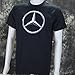 Mercedes Benz Logo on a Black T Shirt XL