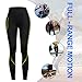 Wonderience Women Sauna Weight Loss Slimming Neoprene Pants with Side Pocket Hot Thermo Fat Burning Sweat Leggings (Black-Green, L)