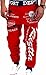 jeansian Men's Sport Jogger Printed DrawString Baggy Long Pants Sweatpants S376