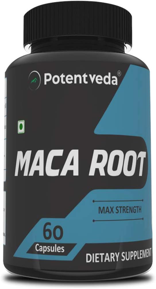 Potentveda Maca Root extract 800mg Supplement 60 Vegetarian capsules (1)