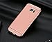 CROSYMX Galaxy S7 Edge Case Back Cover, Ultra Slim & Rugged Fit Shock Drop Proof Impact Resist Hard Protect Case for Samsung Galaxy S7 Edge (5.5'')(2016) - Rose Gold