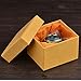 MICG Handmade Blue Fat Frog Trinket Box Wedding Ring Holder Animal Figurine Collectible Table Centerpiece Christmas Gift for Girl