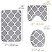 Bath Mats for Bathroom Floor 3-Pieces Set - Bathroom Rugs Set, Shower Mat, Toilet Rug, Bathroom Accessories - Thick Soft Memory Foam, Water Absorbent Bathmat, Non Slip Back - Gray - Over The Floor