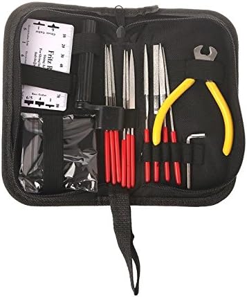 Guitar Repair Kit,AMZZ Set of 14pc Repair &amp; Maintenance Tools With Guitar Needle File/String Action Ruler Gauge/Guitar String winder and cutter/Guitar Wrench For Acoustic Guitar Ukelele Banjo