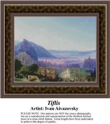 Tiflis, Fine Art Counted Cross Stitch Pattern (Pattern Only, You Provide the Floss and Fabric)