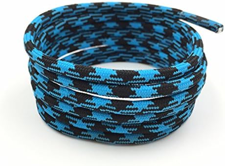 Black Blue Hiking Bootlace Walking Two Toned Rope Laces Athletic Shoe Strings