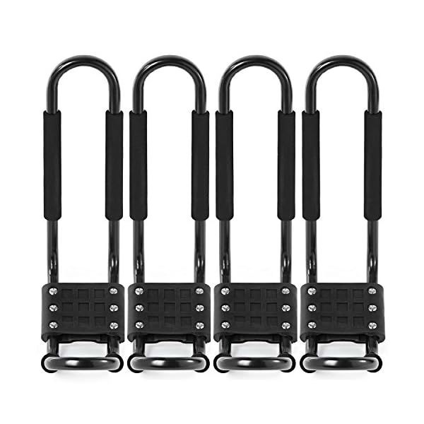 J-Bar-2-Pairs-Universal-Kayak-Canoe-Top-Mount-Carrier-Roof-Rack-Boat-SUV-VAN-Car