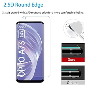 Pellicola Compatibile con OPPO A73 5G Vetro Temperato Pellicola Durezza 9H Senza Bolle AntiGraffio Protettiva - immagine 3