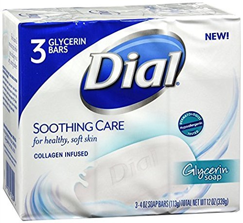 Dial Collagen Infused Glycerin Bar Soap Soothing Care Ounce